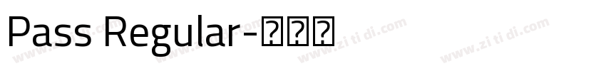 Pass Regular字体转换